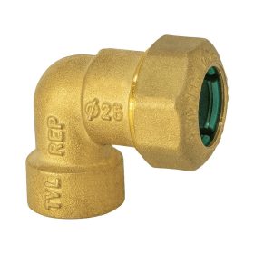 KPE, réz, 25mm-3/4" BM könyök