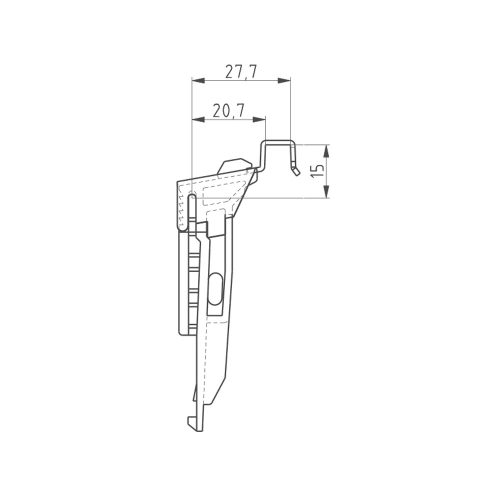 600mm radiátor tartó egységcsomag, Korado, 1 pár 1600mm-ig