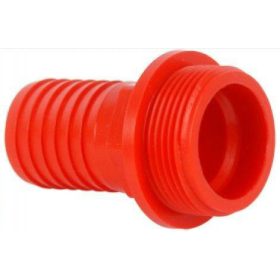 Tömlővég, 1/2"-1/2" KM, műanyag