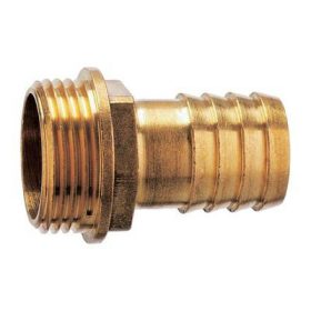 Tömlővég, 1/2"-1/2" KM, réz