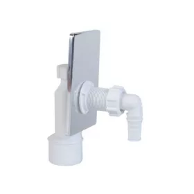   Mosógépszifon 50mm falba szerelhető, krómozott előlappal, Styron