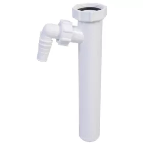   Kötőcső 40mm 6/4", mosógép csatlakozóval, 265mm, Styron