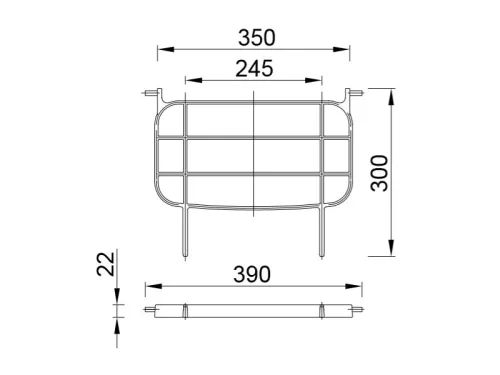 Vödörtartó falikútrács, Styron