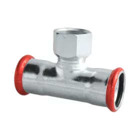 Szénacél, 18mm-1/2"-18mm BM T idom