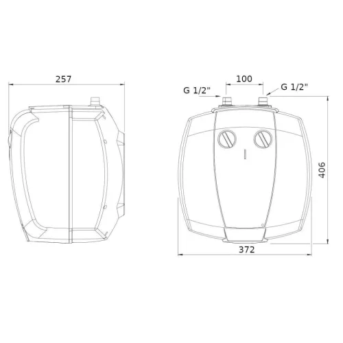 Bosch villanybojler 10 l, alsós, (bizt. szel. + dugvilla)*
