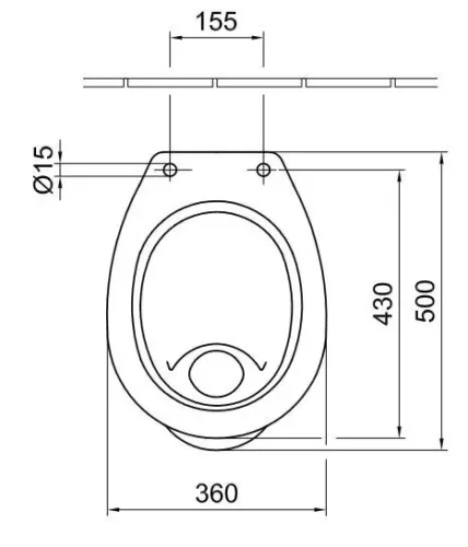 WC csésze lapos öblítésű, alsó kifolyású, 4037 Alföldi