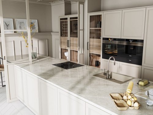 Mosogató 1 medencés Mezzo II 48/58 homokszín, gránit, Ferro