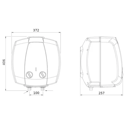 Bosch villanybojler 10 l, felsős, (bizt. szel. + dugvilla)*
