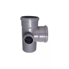 PVC, 110mm-110mm-50mm balos sarokelágazó