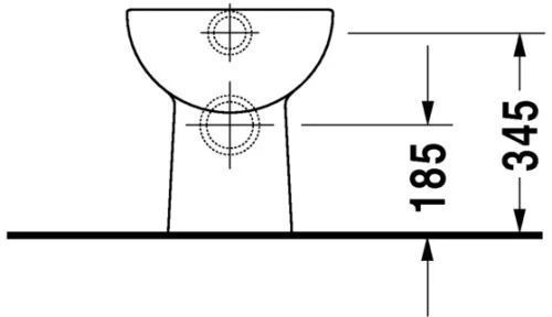 WC csésze lapos öblítésű, hátsó kifolyású, Duravit D-Code