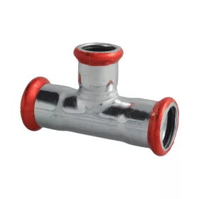 Szénacél, 28mm-22mm-28mm szűkített T idom