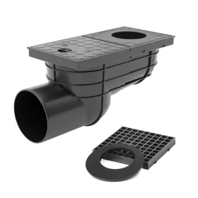   Kültéri víznyelő ereszbekötésre 110mm, oldalsó elfolyással, Styron