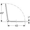 WC ülőke, SoftClosing, gyorskioldós, Slim, Geberit Smyle Square (500.688.01.1)