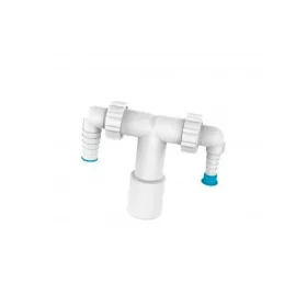   Mosógép- és szárítógépszifon 32mm/40mm falon kívüli, Styron