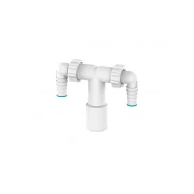   Mosógépszifon 32mm/40mm falon kívüli dupla csatlakozóval, Styron