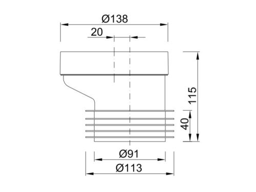WC excenter 20mm, Styron