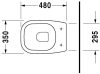 WC csésze mély öblítésű, hátsó kifolyású, Duravit D-Code