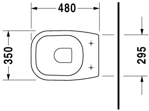 WC csésze mély öblítésű, hátsó kifolyású, Duravit D-Code