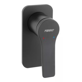   Zuhany csaptelep, Stratos Black, falsík alatti, 1 funkciós, Ferro