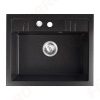 Mosogató 1 medencés Mezzo II 48/58 grafit shine, gránit, Ferro