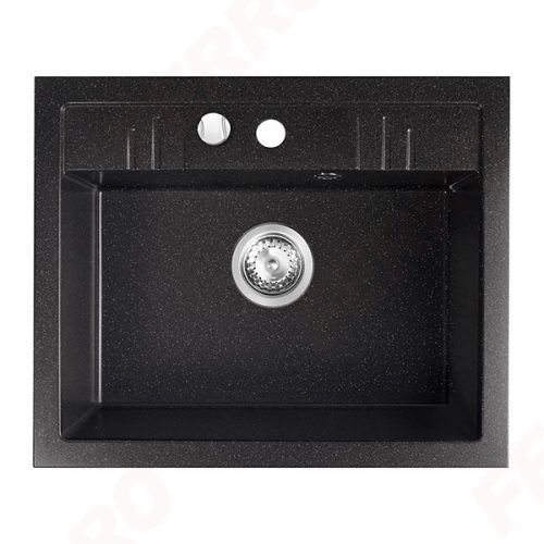 Mosogató 1 medencés Mezzo II 48/58 grafit shine, gránit, Ferro