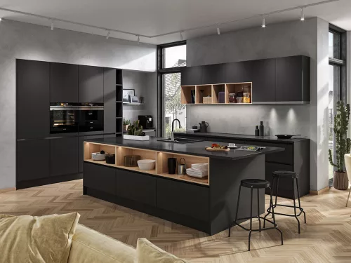 Mosogató 1 medencés Mezzo II 48/58 grafit shine, gránit, Ferro