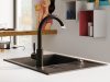 Mosogató 1 medencés csepptálcás Mezzo II 48/58 grafit, gránit, Ferro