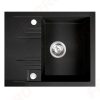 Mosogató 1 medencés csepptálcás Mezzo II 48/58 grafit shine, gránit, Ferro