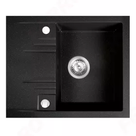   Mosogató 1 medencés csepptálcás Mezzo II 48/58 grafit shine, gránit, Ferro