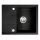 Mosogató 1 medencés csepptálcás Mezzo II 48/58 grafit shine, gránit, Ferro
