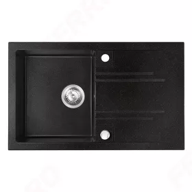   Mosogató 1 medencés csepptálcás Mezzo II 48/78 grafit shine, gránit, Ferro