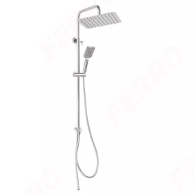 Zuhanyszett Wizard Square Pro, állítható, króm, Ferro