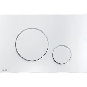   Nyomólap beépíthető wc-hez fényes-króm, AlcaPlast (M671)