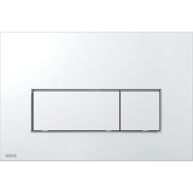   Nyomólap beépíthető wc-hez fényes-króm, AlcaPlast (M571)