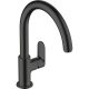 Álló mosogatócsaptelep 210mm kifolyócsővel, Vernis Blend matt fekete, Hansgrohe