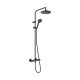 Zuhany csaptelep termosztatikus, szettel, Vernis Blend matt fekete, Hansgrohe