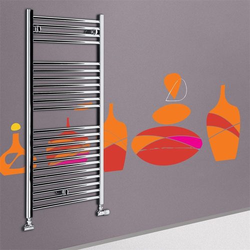 Törölközőszárítós radiátor, 500x690 egyenes, króm, Lazzarini San Remo