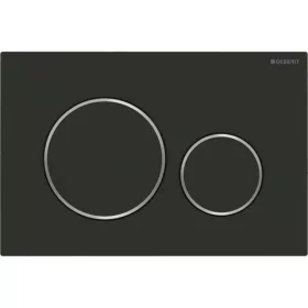   Nyomólap beépíthető wc-hez matt fekete/fényes króm/matt fekete, Geberit Sigma20