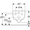 WC csésze mély öblítésű, fali, Geberit iCon
