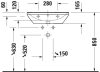 Mosdó 600mm, fali, Duravit D-Neo