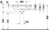 Mosdó 650mm, fali, Duravit D-Neo