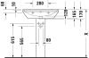 Mosdó 650mm, fali, Duravit D-Neo