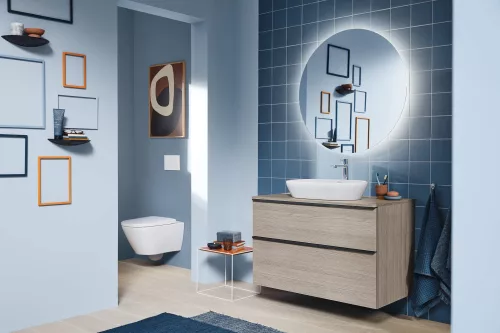 Mosdó 600mm, pultra ráültethető mosdótál ovális, Duravit D-Neo