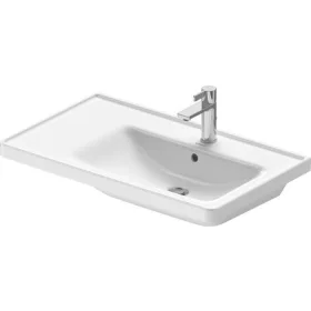   Mosdó 800mm, aszimmetrikus (jobbos) bútorral aláépíthető mosdótál, Duravit D-Neo
