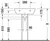 Mosdó 550mm, fali, Duravit D-Code
