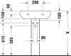 Mosdó 600mm, fali, Duravit D-Code