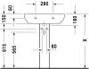 Mosdó 650mm, fali, Duravit D-Code