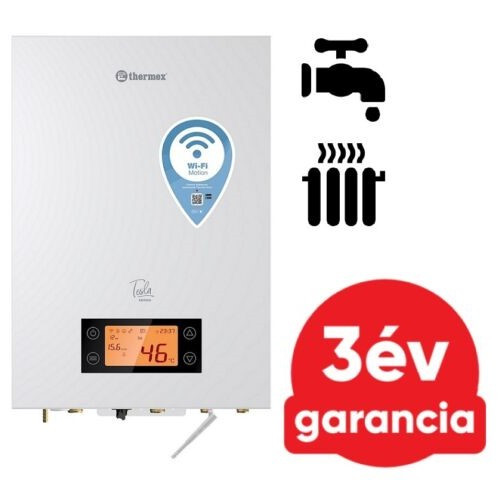 Thermex Tesla WiFi  9 kW elektromos kazán központi fűtéshez, fali*