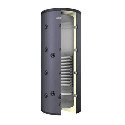 Kodsan fűtés-hűtés puffertartály, 1 hőcserélővel, szig.,  200l álló*