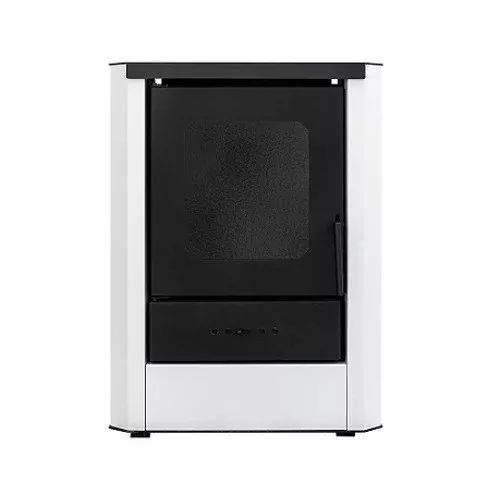 Vízteres fatüzelésű kályha, 18 kW fehér, Falcon RIMINI Comodo Central W18